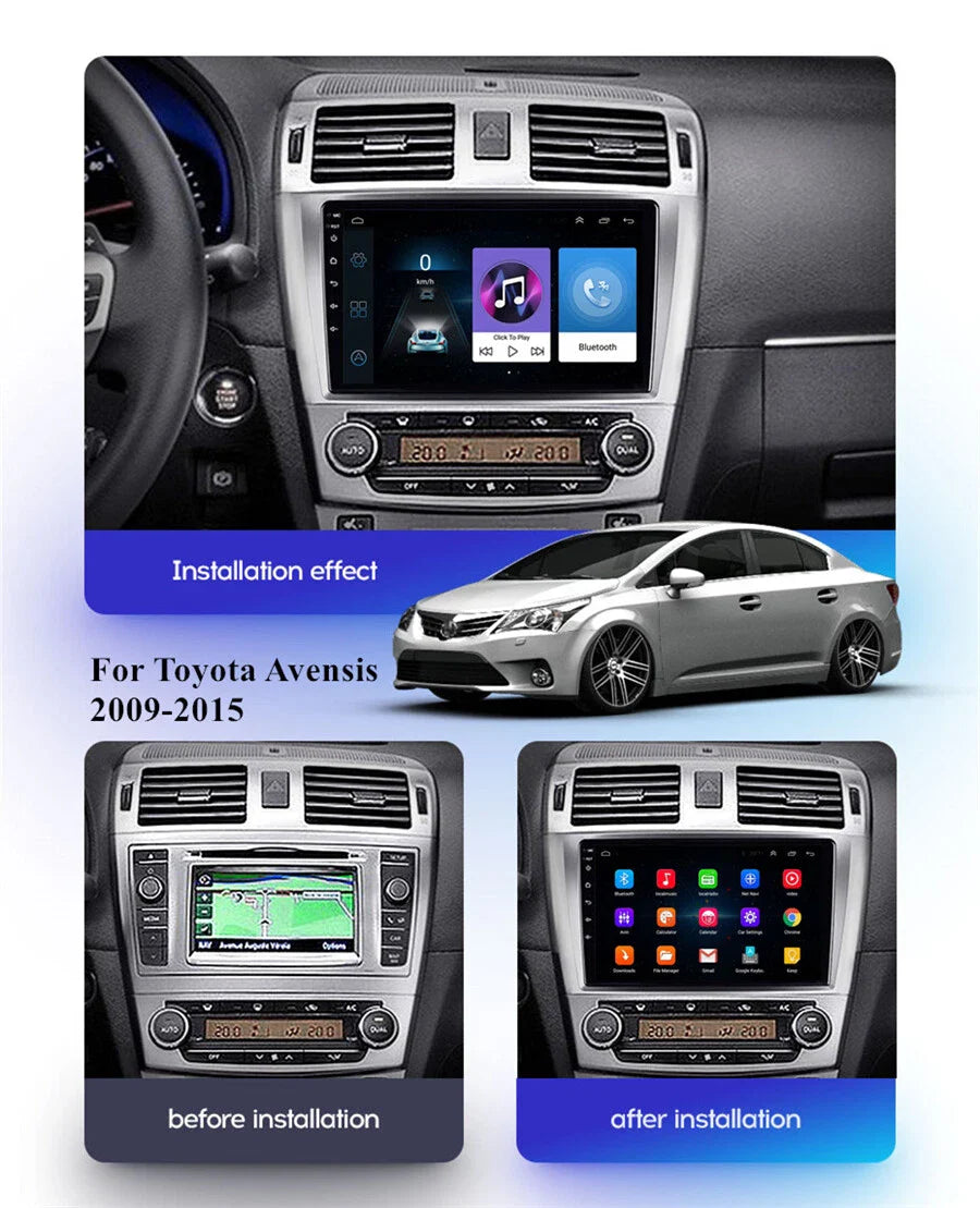 9" Android 11 Stereo Radio GPS  32GB for Toyota Avensis (2009-2015)