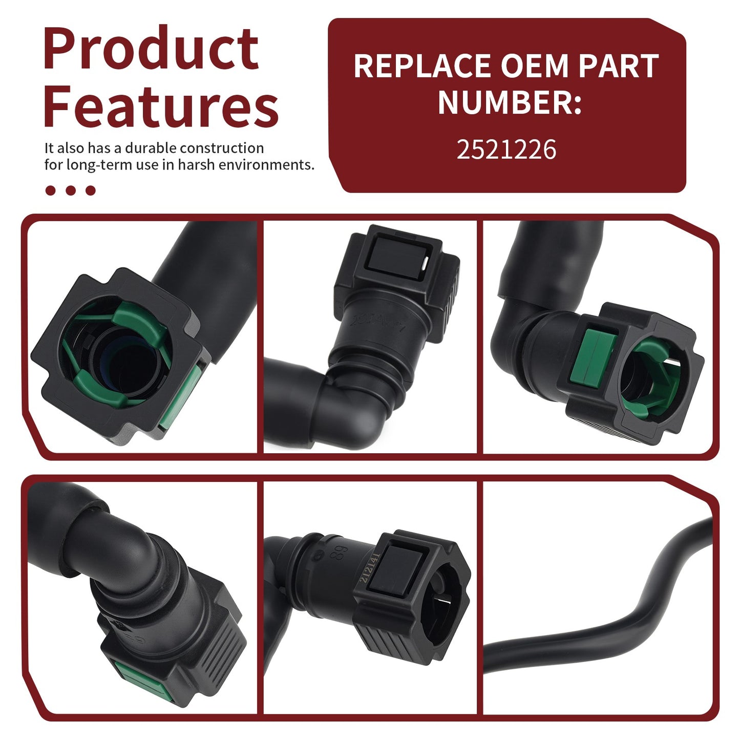 Fuel Line Assembly for Polaris Ranger 1000 900 Crew XP (2015–2023)