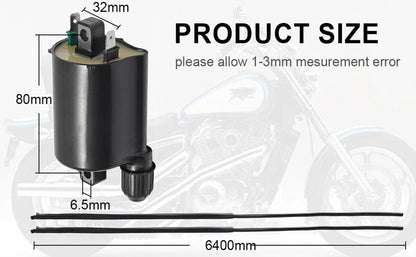 2 x Ignition Coils + Caps for Shadow Spirit 750 (2001-2009)