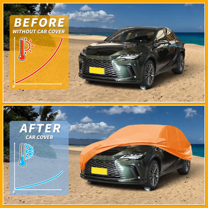 Waterproof Car Cover for Lexus RX (2016–2023) 210D-PU with Zipper