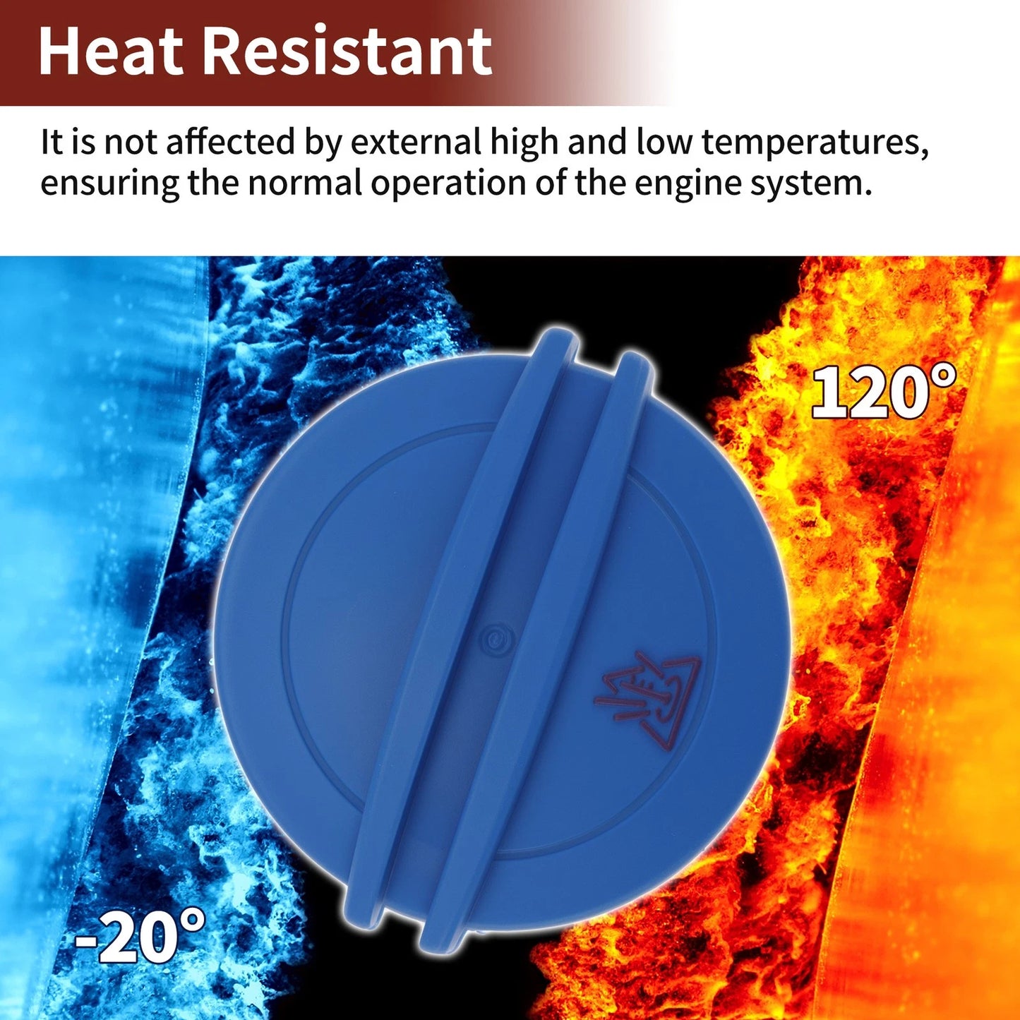 Coolant Cap for Audi A1 (2010–2015) No. 3B0121321 Blue