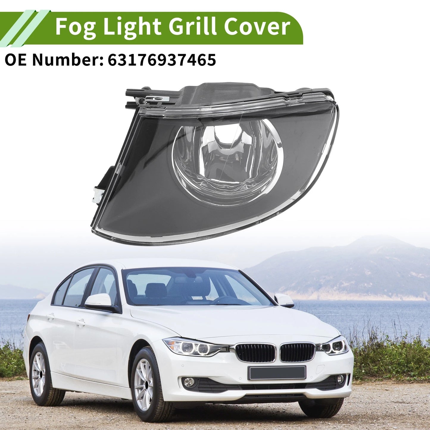 1 Pc Left Fog Light Grill for BMW 3 Series (2007–2011) No. 63176937465