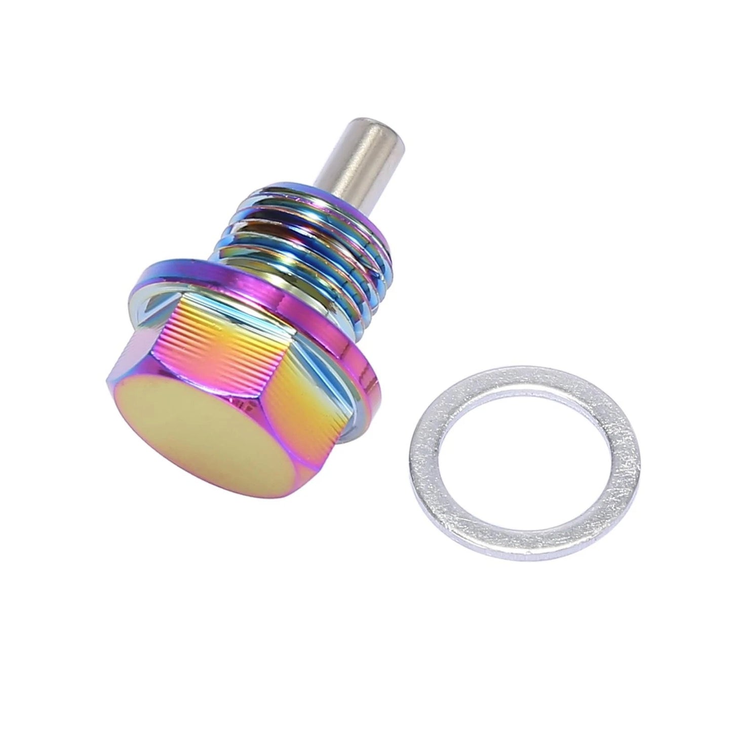 Set of 2 M16x1.5 Multicolor Magnetic Oil Drain Plug Sump Pan with Gaskets
