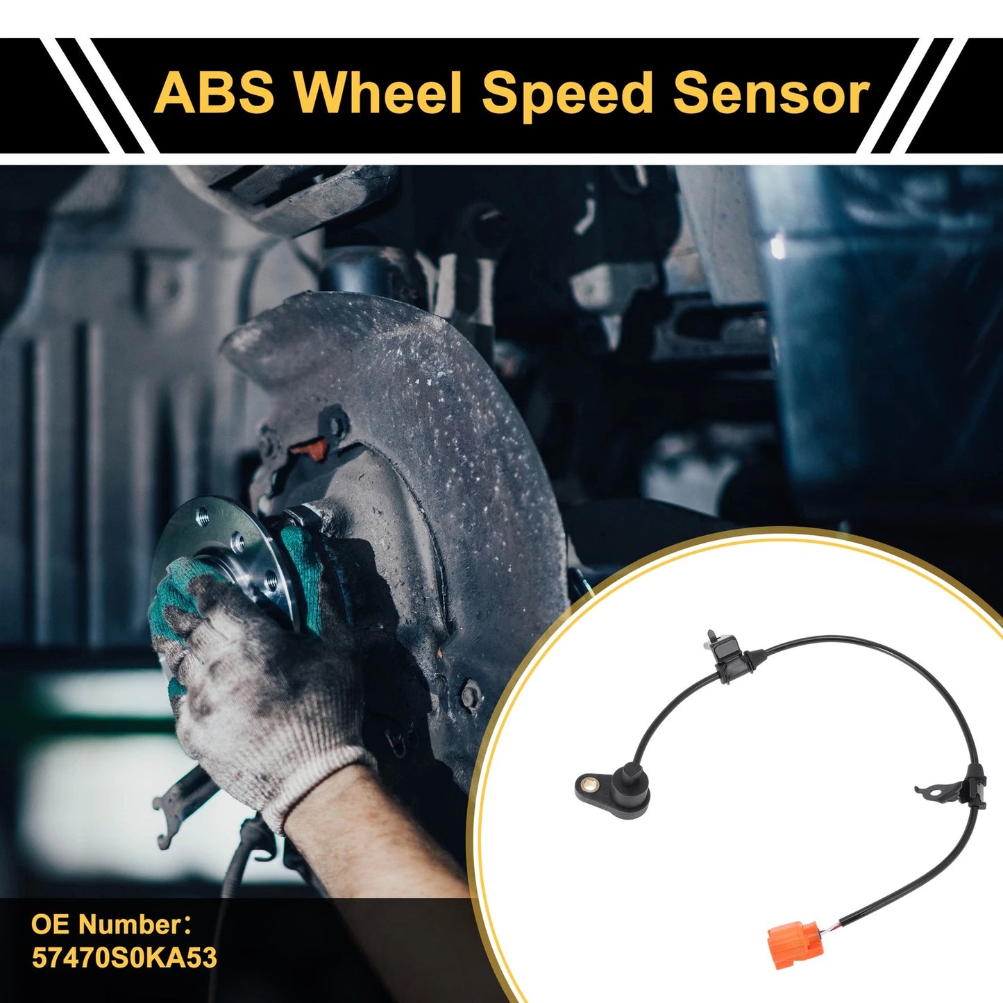 ABS Wheel Speed Sensor No. 57470S0KA53 for Honda Accord (2018–2023)