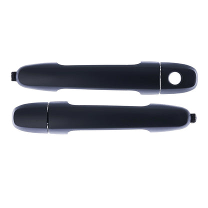 Set of 2 Outer Door Handles for Toyota Hilux (2005–2015) Textured Black