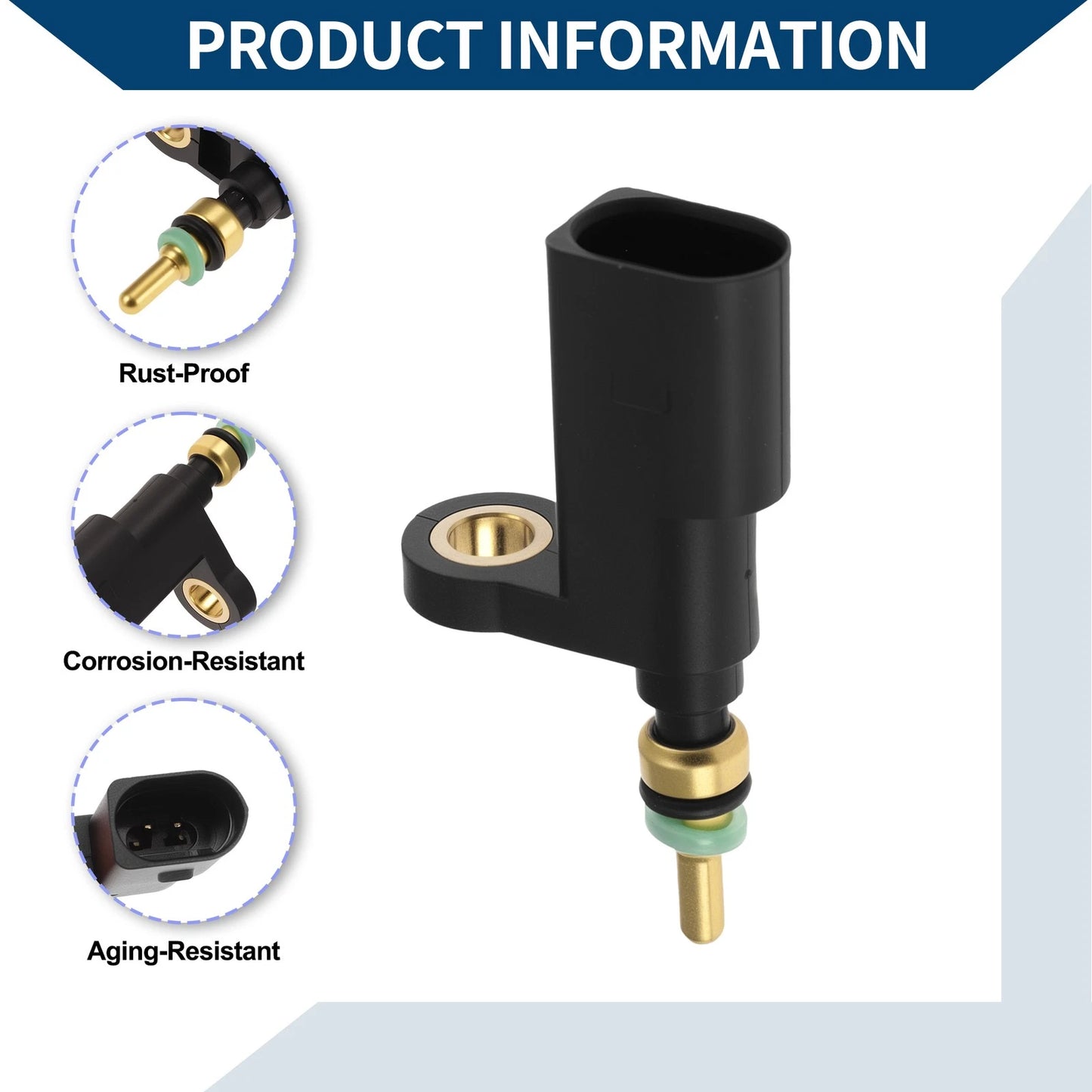 Engine Coolant Temperature Sensor 03F919501A for Audi A8 (2012–2016)