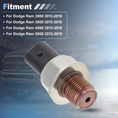 Fuel Rail Pressure Sensor 68210175AA for Dodge Ram 2500 3500 4500 (2013–2016)