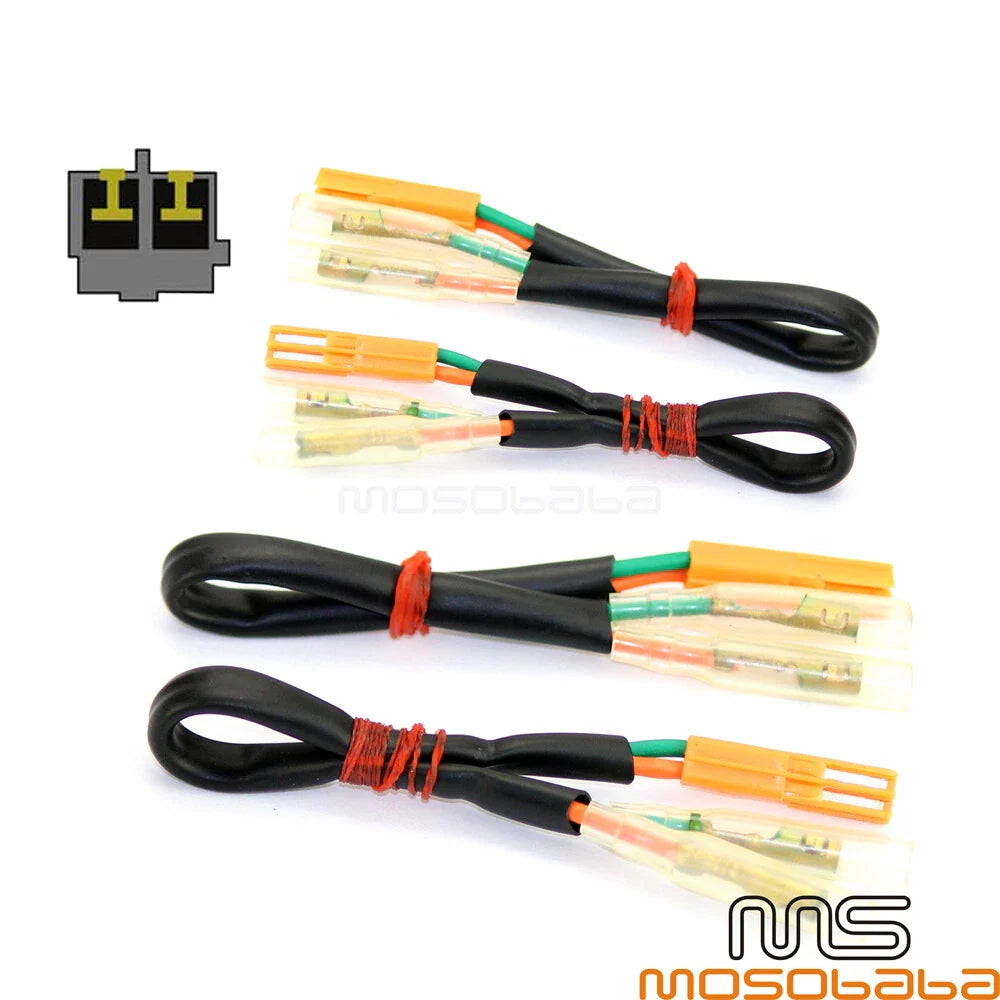 4 x Turn Signal Wiring Plug Adapters for Honda CBR 1000RR, VT 750 (2004-2023)