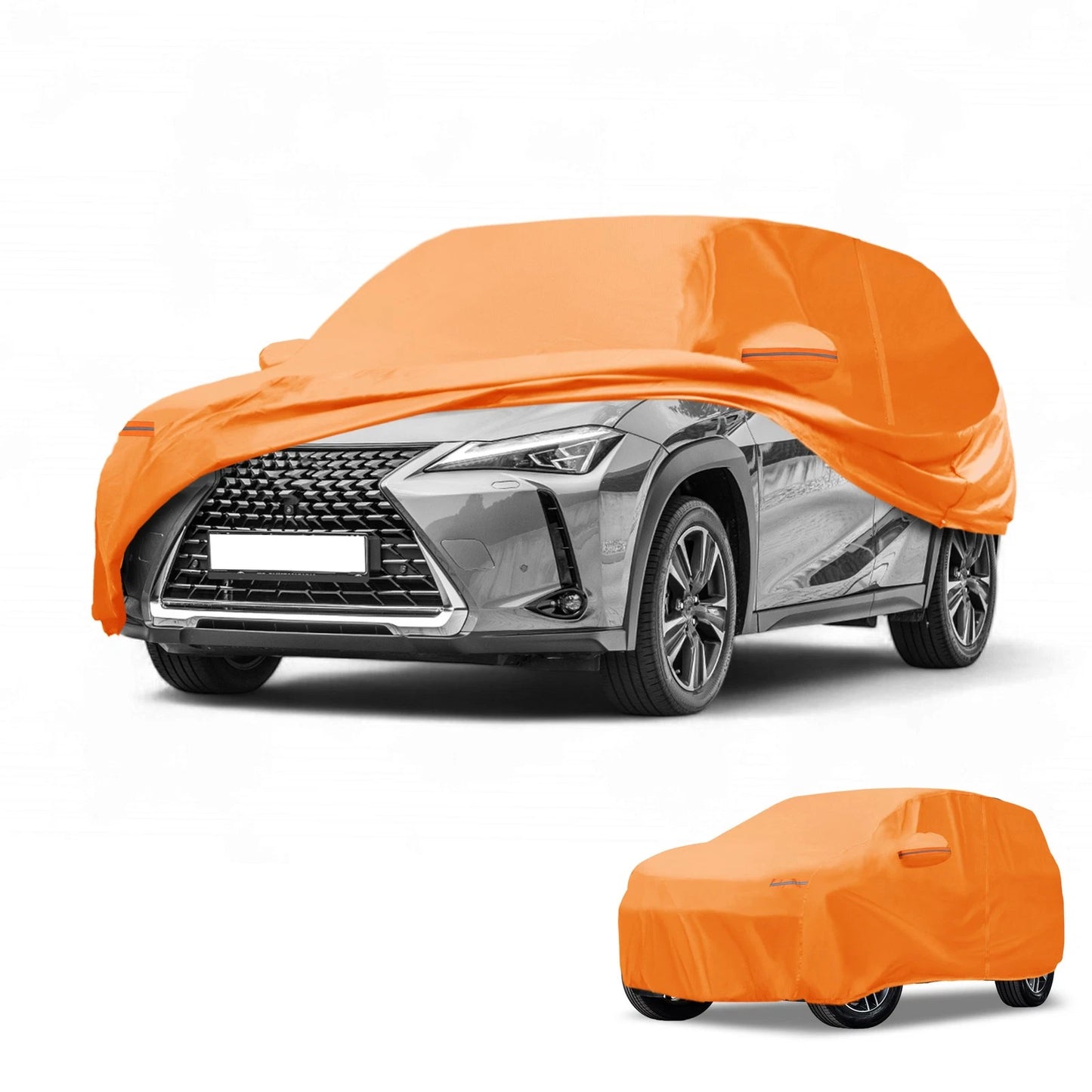 Waterproof Car Cover for Lexus UX (2019–2023) Orange Cotton with Zipper