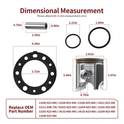 Top End Rebuild Kit for Honda CR250R (1992–1996)