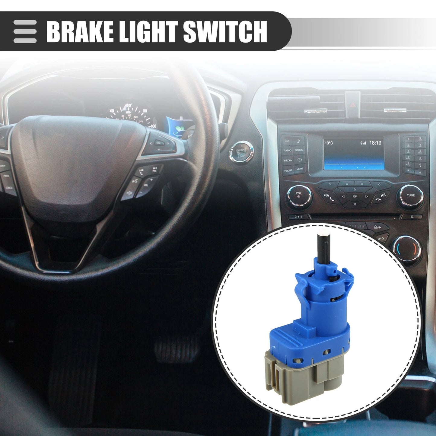 Brake Stop Light Switch for Ford Expedition (2003–2017) 8T4T-9G854-AA
