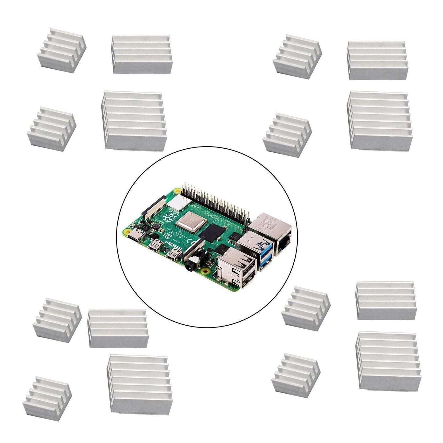 16 Heat Sink Cooling Heatsink for Raspberry Pi 4 (2019–2023)
