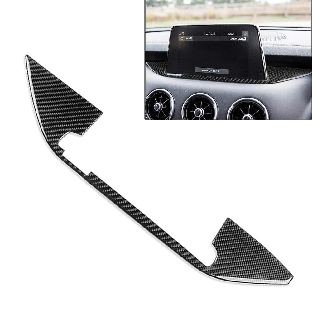 Black Console Navigation GPS Panel Cover Trim for Kia Stinger (2018-2023)