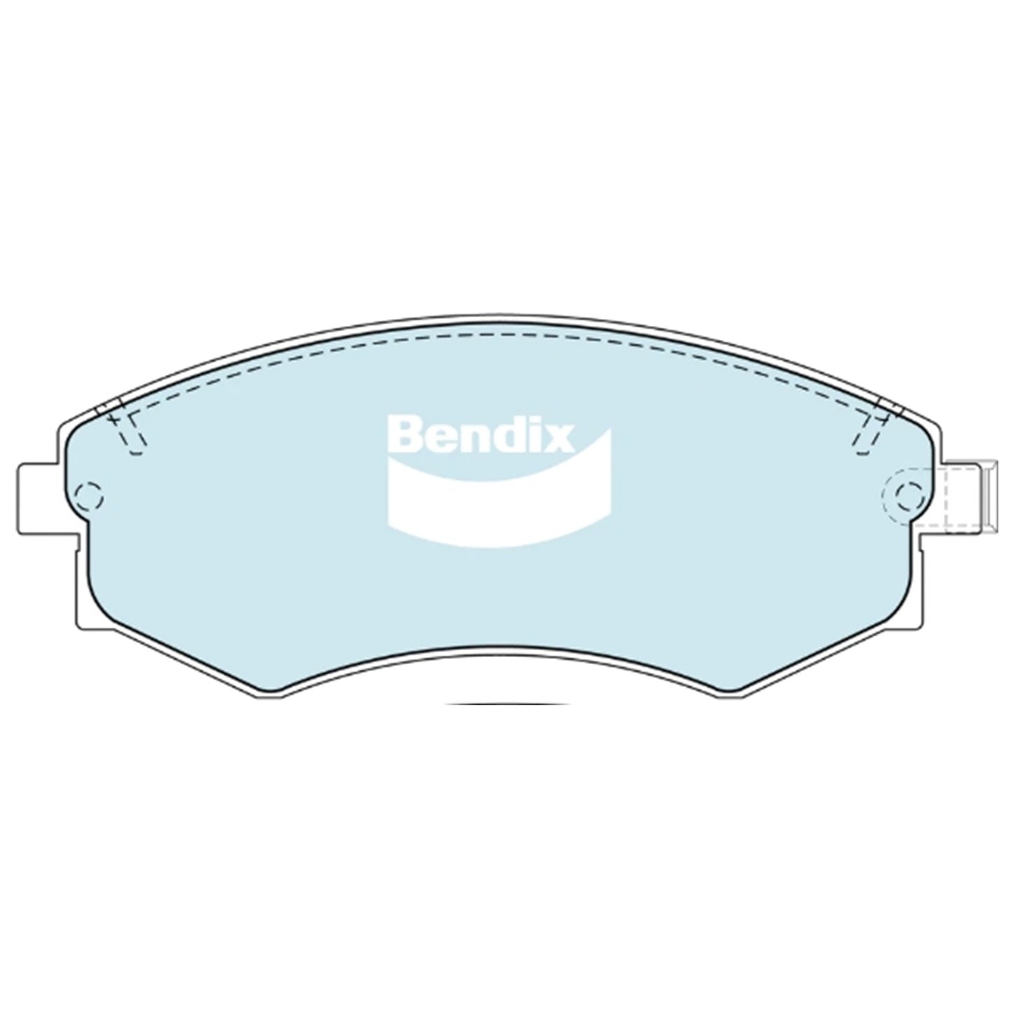 Set of 4 Bendix Front Disc Brake Pads for Ssangyong Korando (2004–2006)
