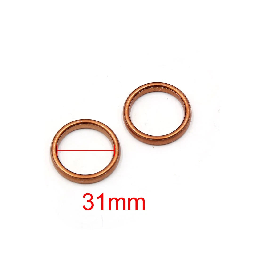 20 Pcs Exhaust Pipe Muffler Gasket for Motorcycle (39mm Outer Dia)