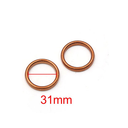 20 Pcs Exhaust Pipe Muffler Gasket for Motorcycle (39mm Outer Dia)