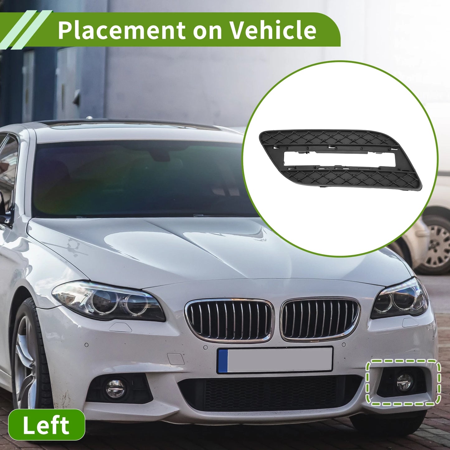 1 Pc Fog Light Grill for Mercedes Benz ML550 (2012–2015) No. 1668842122
