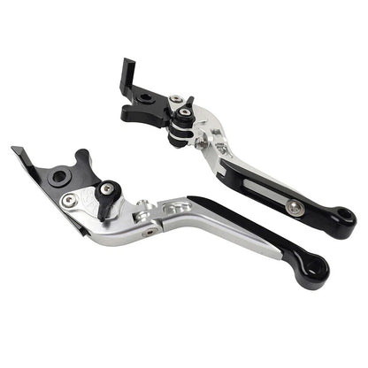 CNC Silver Extendable Brake Clutch Levers for Kawasaki ZX10R/RR/KRT/SE (16-20)
