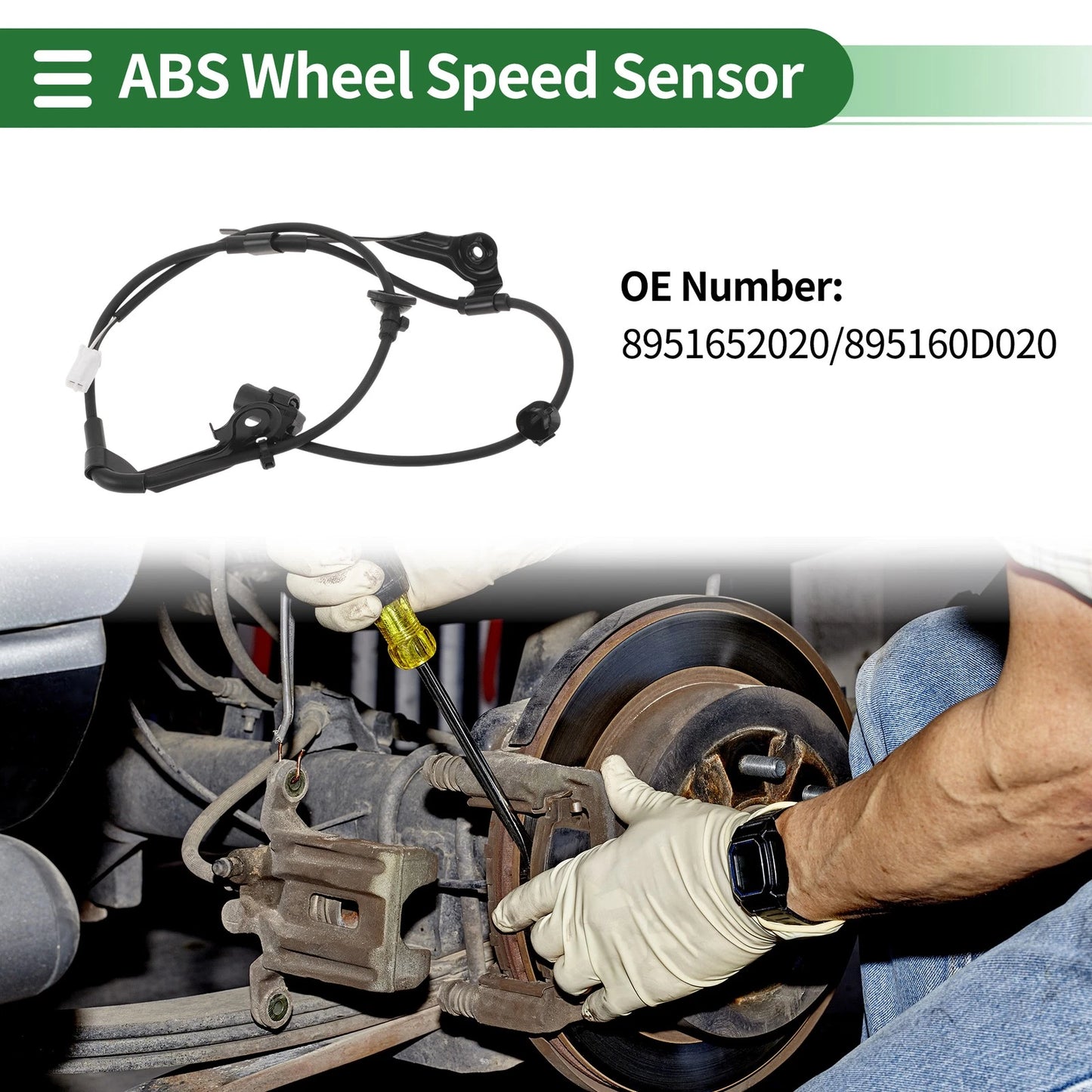 ABS Wheel Speed Sensor No. 8951652020 for Toyota Yaris (1999–2005)