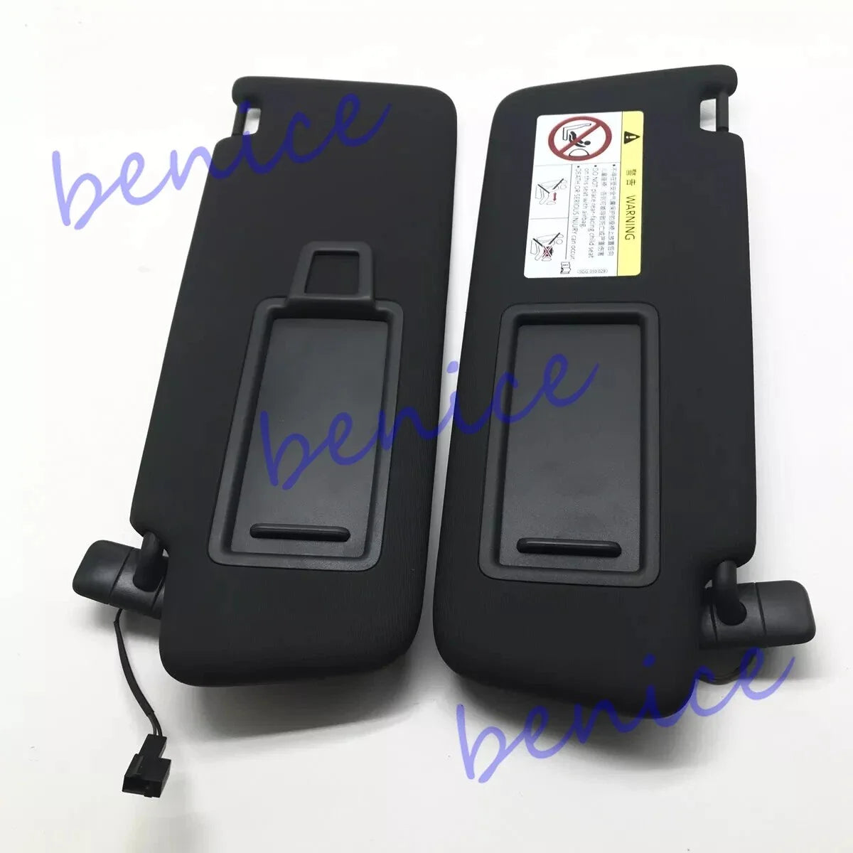2 x Front Sun Visor Panel Makeup Mirror for Jetta Golf 7 MK7 T-Cross Passat B8