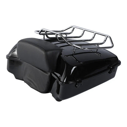 Chopped Trunk Backrest Rack Solo Mount for Harley Street Glide (2014-2025)
