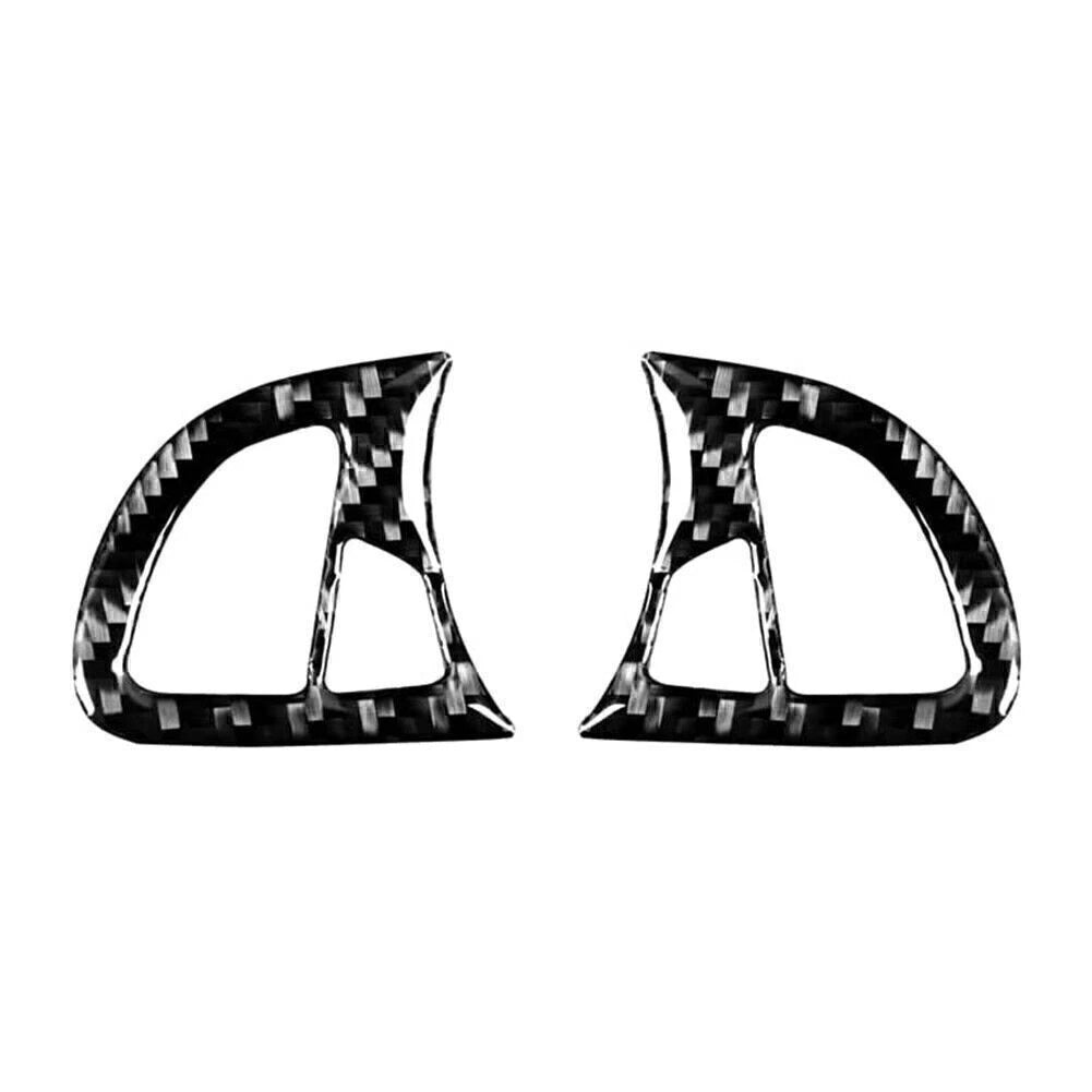 5 Pcs Steering Wheel Kit Cover Trim Black Carbon Fiber for BMW Z4 E85 (2003–2008)