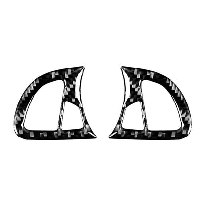 5 Pcs Steering Wheel Kit Cover Trim Black Carbon Fiber for BMW Z4 E85 (2003–2008)
