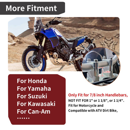 Handlebar Risers for Honda Suzuki ATV Dirt Bike Motorcycle (30mm Height)