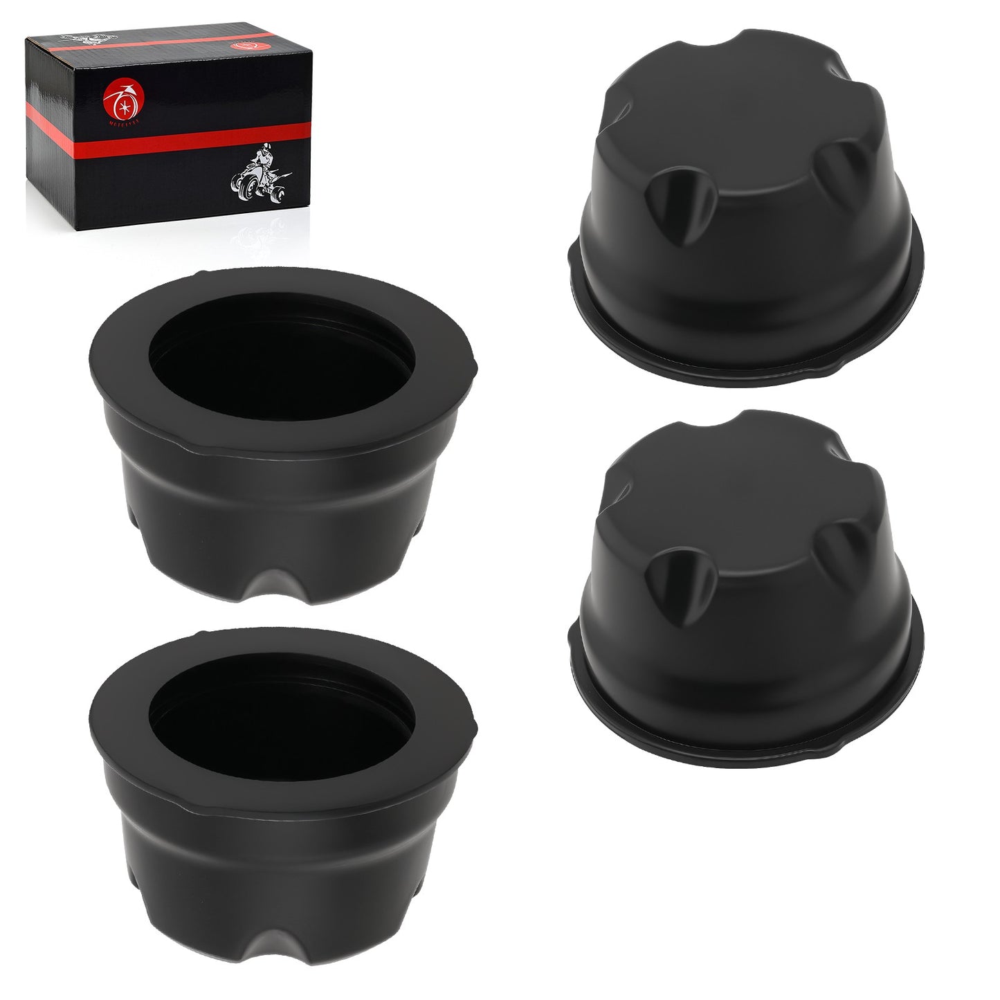 Set of 2 Front Rear Wheel Caps for Suzuki QuadRunner 500 (1998–2002)