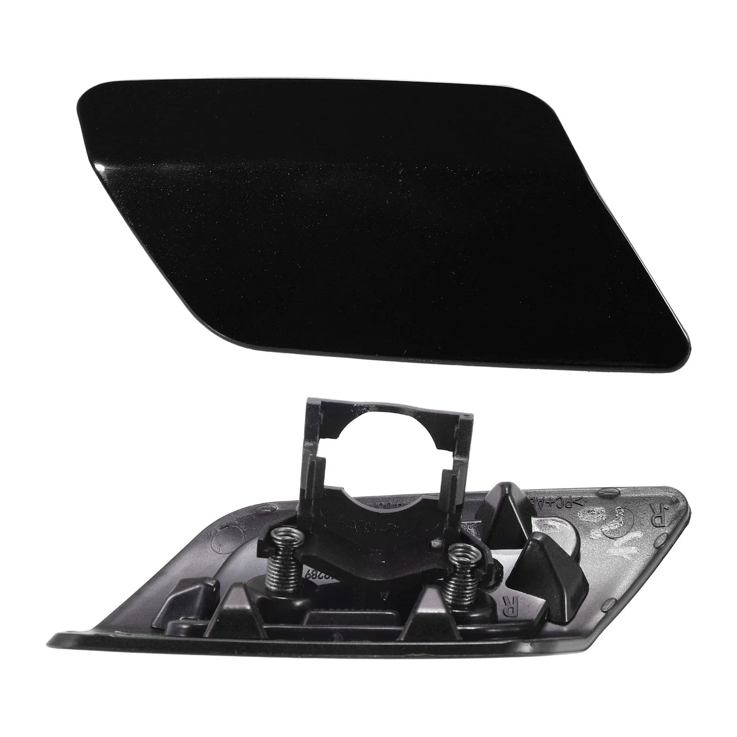 Front Right Headlight Washer Nozzle Cover Cap Black for BMW 328i (2011-2013)