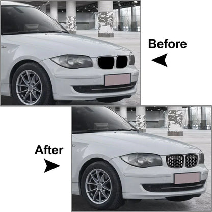 Diamond Front Kidney Grill for BMW 1 Series E81 E82 E87 E88 (2004-2013)