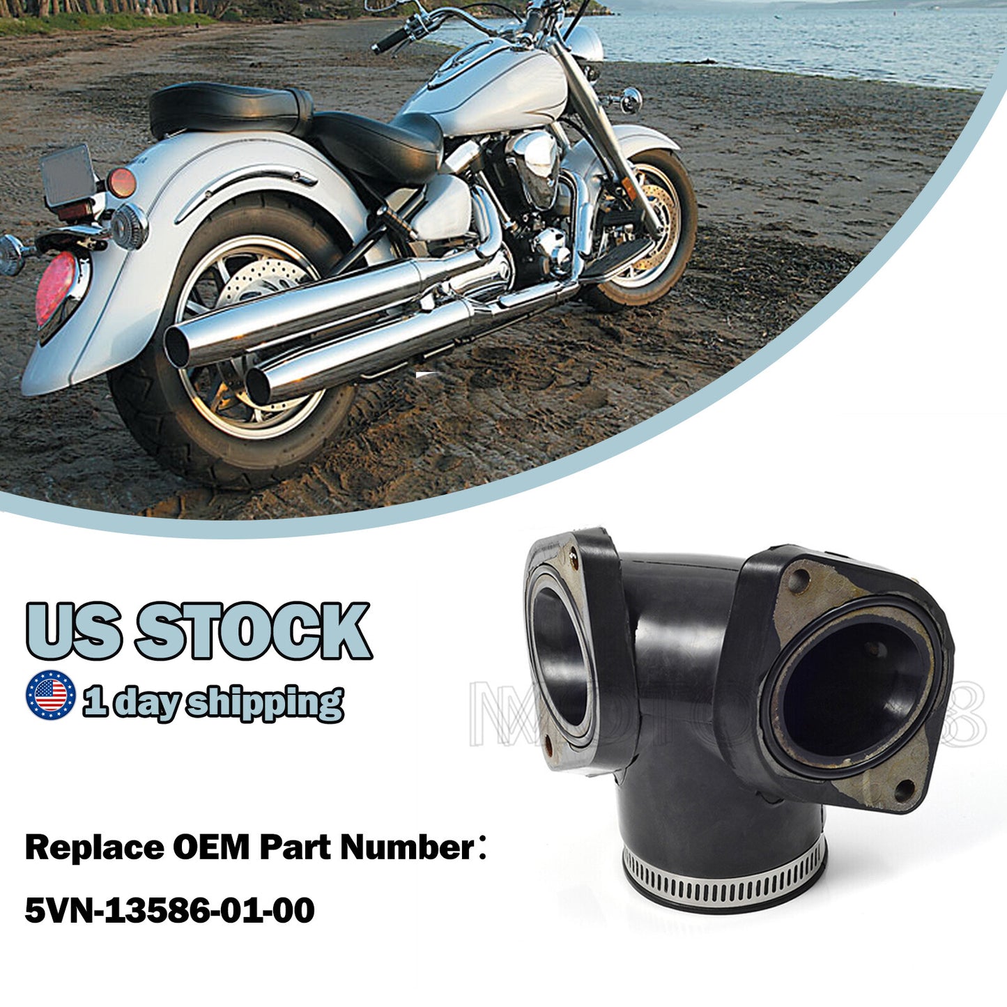 Carburetor Intake Manifold Boot for Yamaha Road Star 1700 (2004–2007)