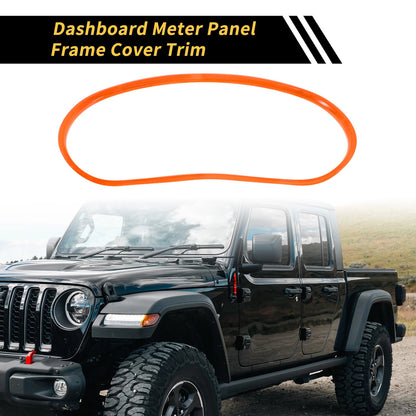 Dashboard Meter Panel Frame Cover Trim for Jeep Wrangler JK JKU (2011–2017) Orange