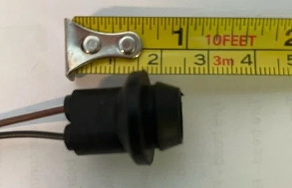 Set of 2 T10 Wedge LED Globe Holder Rubber Connectors for Cars
