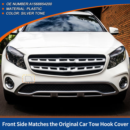 Tow Hook Cover for Mercedes-Benz GLA (2015–2020) No.A1568854200 Silver
