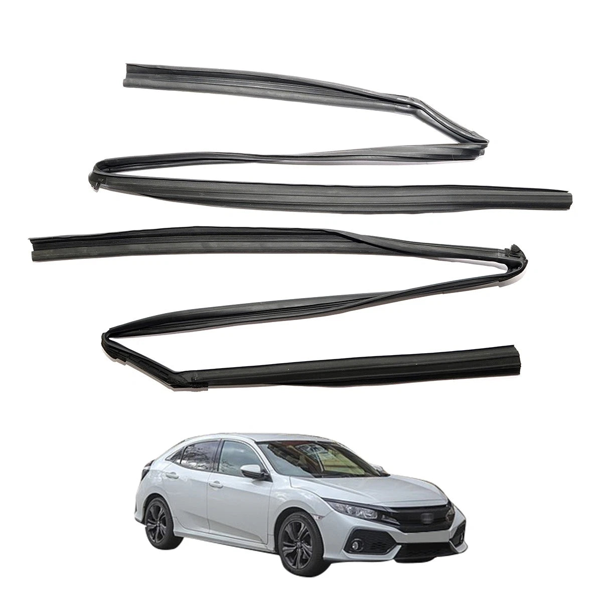 Rear Door Glass Run Channel for Honda Civic (2017–2020)