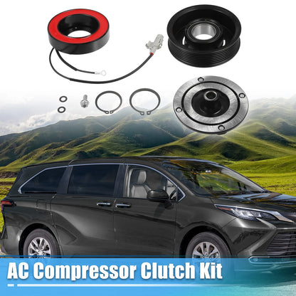 Set of 1 AC Compressor Clutch for Toyota Sienna (2011–2016)