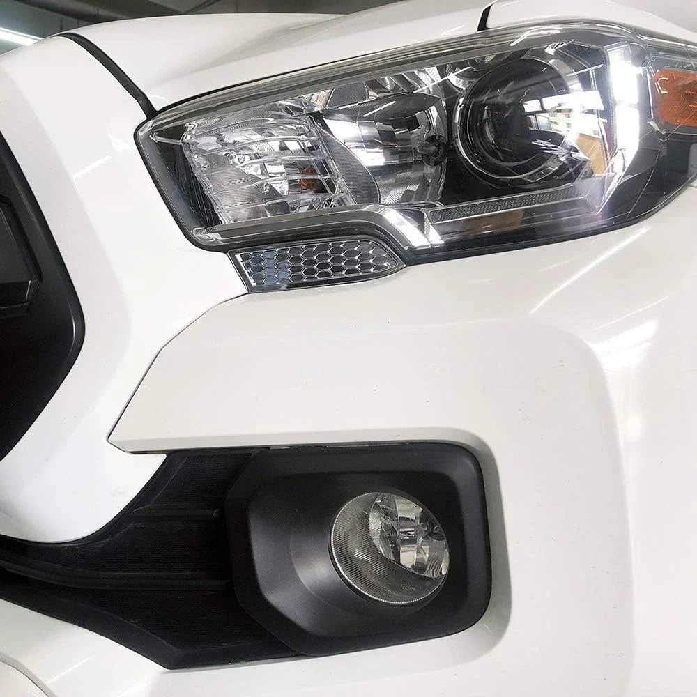 Chrome Headlight Cleaning Trim Bezel Set for Toyota Tacoma (2016-2020)