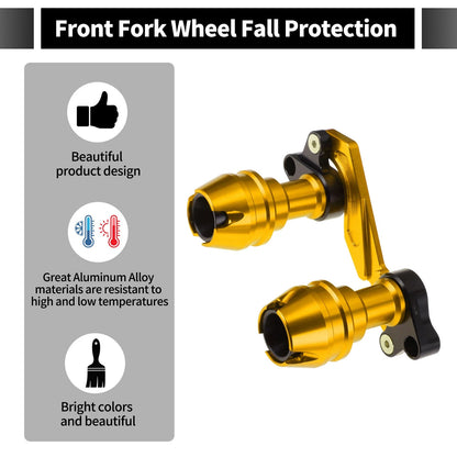 Frame Slider Anti-Crash Protector for Motorcycles 175mm Aluminum Alloy Gold