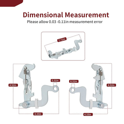 2x Left Right Brake Lever Bracket for Kawasaki Mule 4000 (2009–2023)