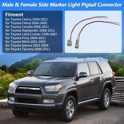 Side Marker Light Pigtail Connector for Toyota Camry (2006–2011)