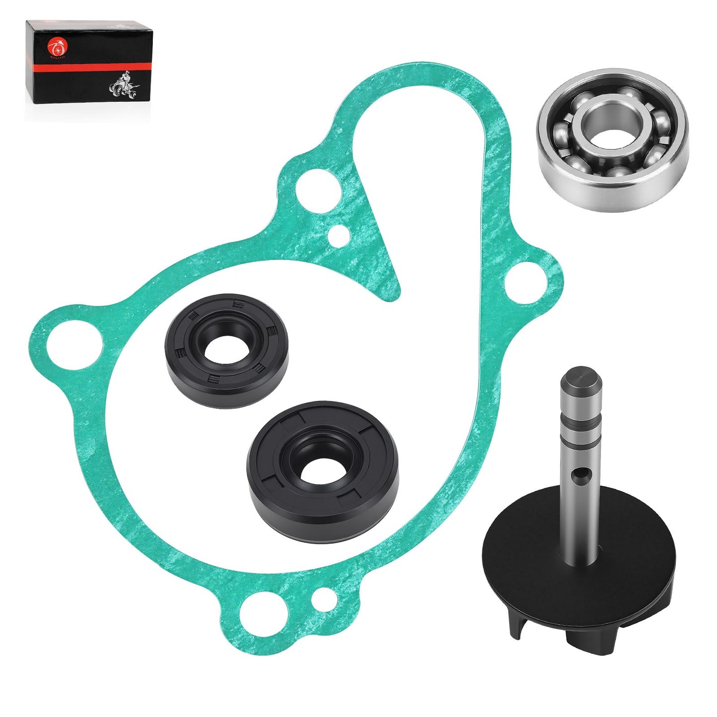 Water Pump Impeller Shaft & Gasket Kit for Yamaha YZ125 (2005–2024)