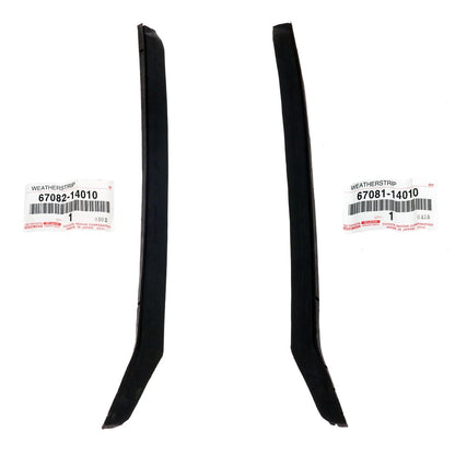 Set of 2 Quarter Window Glass Weatherstrips for Toyota Celica (TA22-TA23)