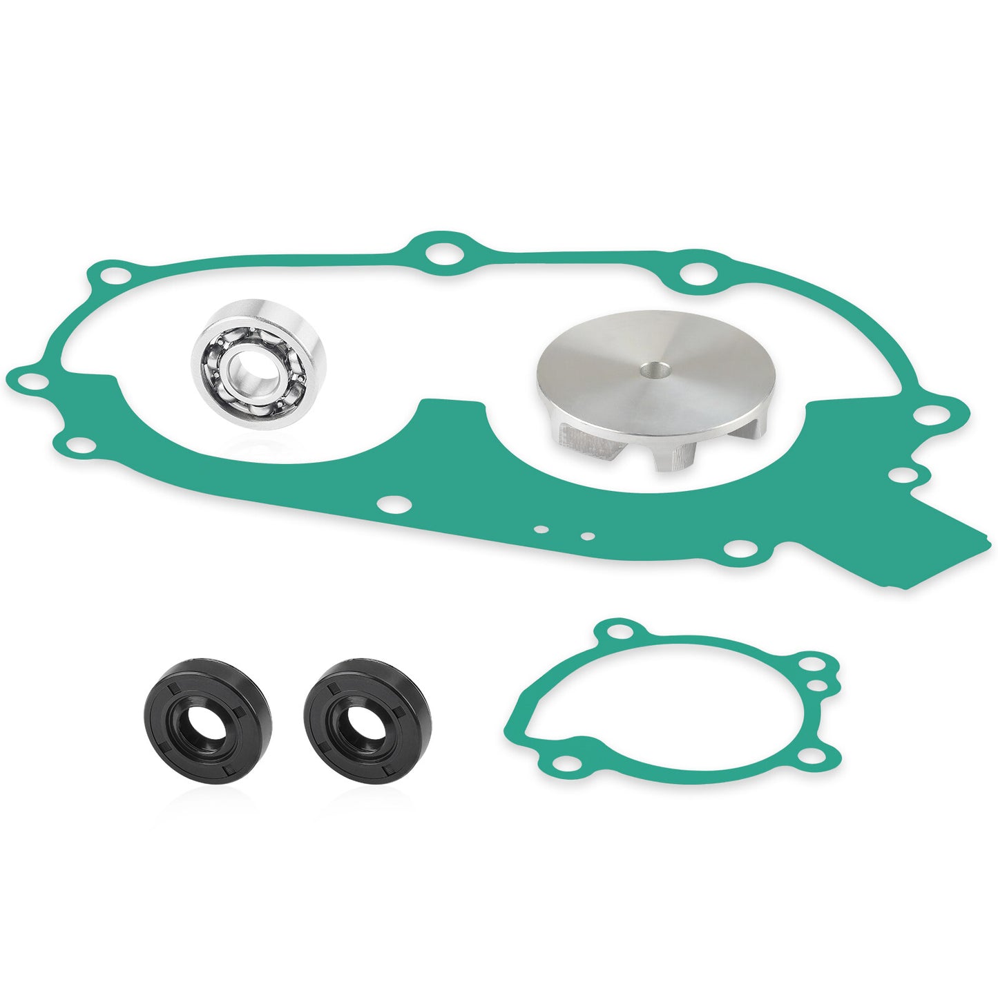 Water Pump Impeller Bearing Seal Gaskets Kit for Polaris Scrambler 400 (1995–2002)