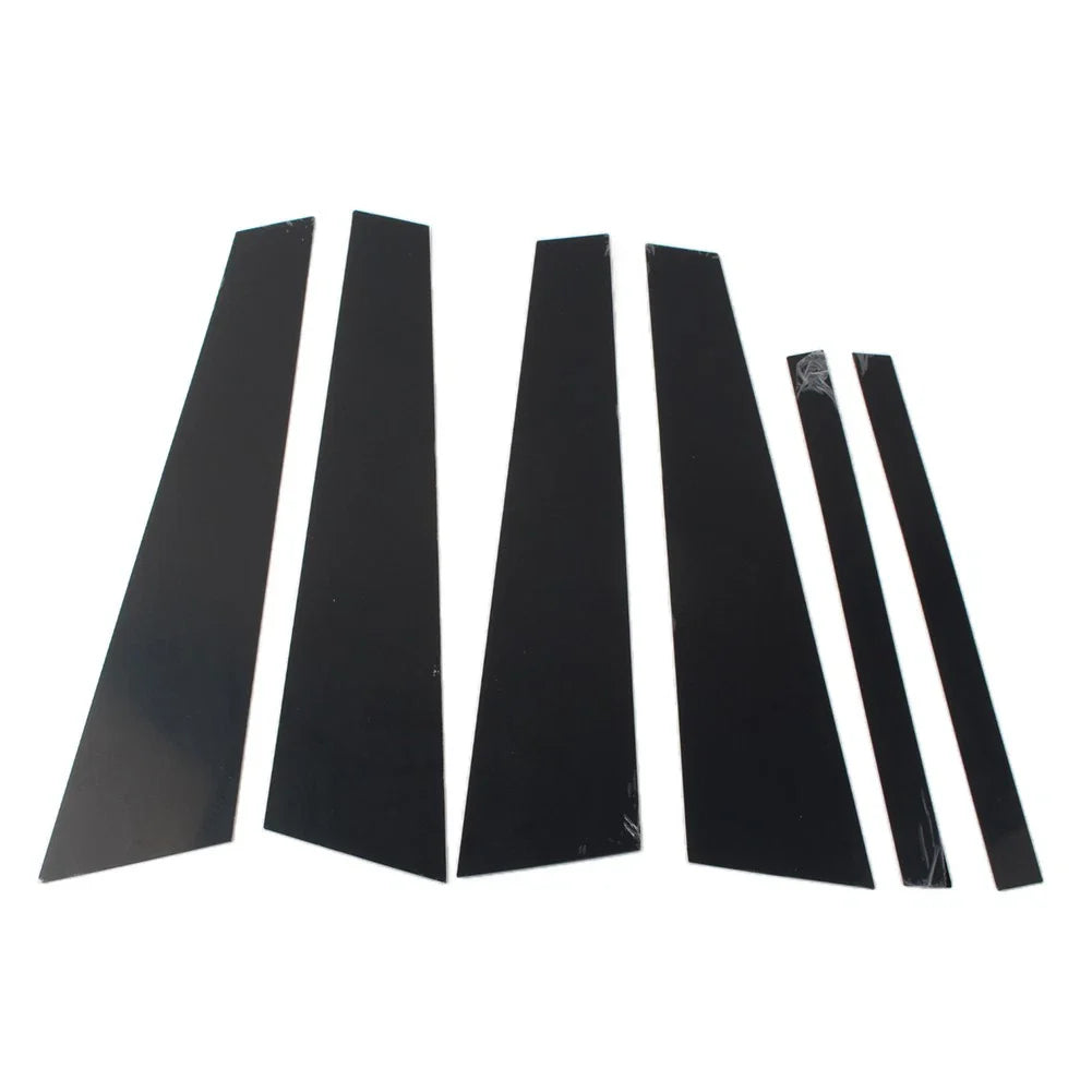 6 x Car Door Window Column BC Pillar Post Trim for BMW 5 Series (2011-2017)