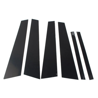 6 x Car Door Window Column BC Pillar Post Trim for BMW 5 Series (2011-2017)