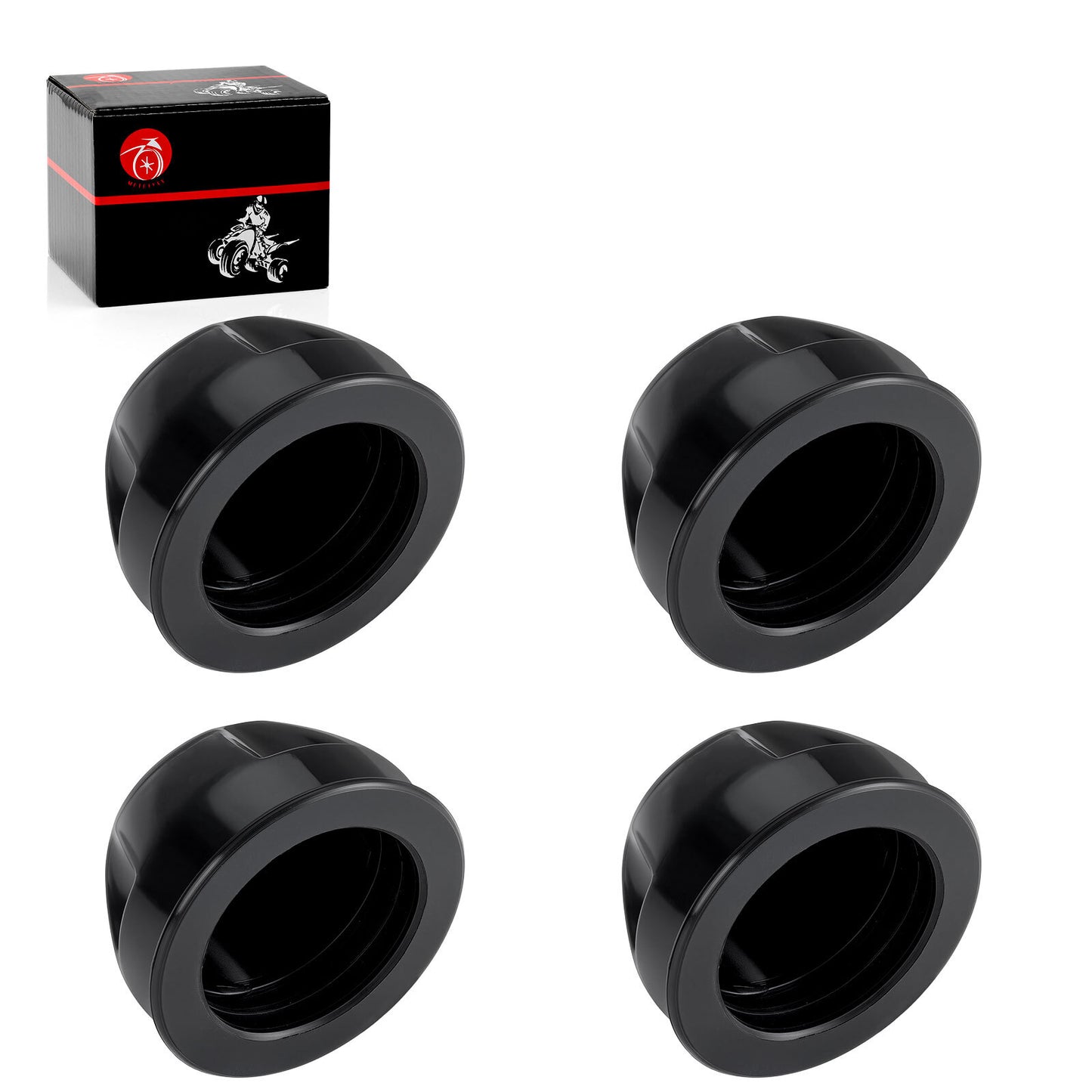 Set of 4 Wheel Center Caps for Yamaha Grizzly Bruin 350 Kodiak 400 450
