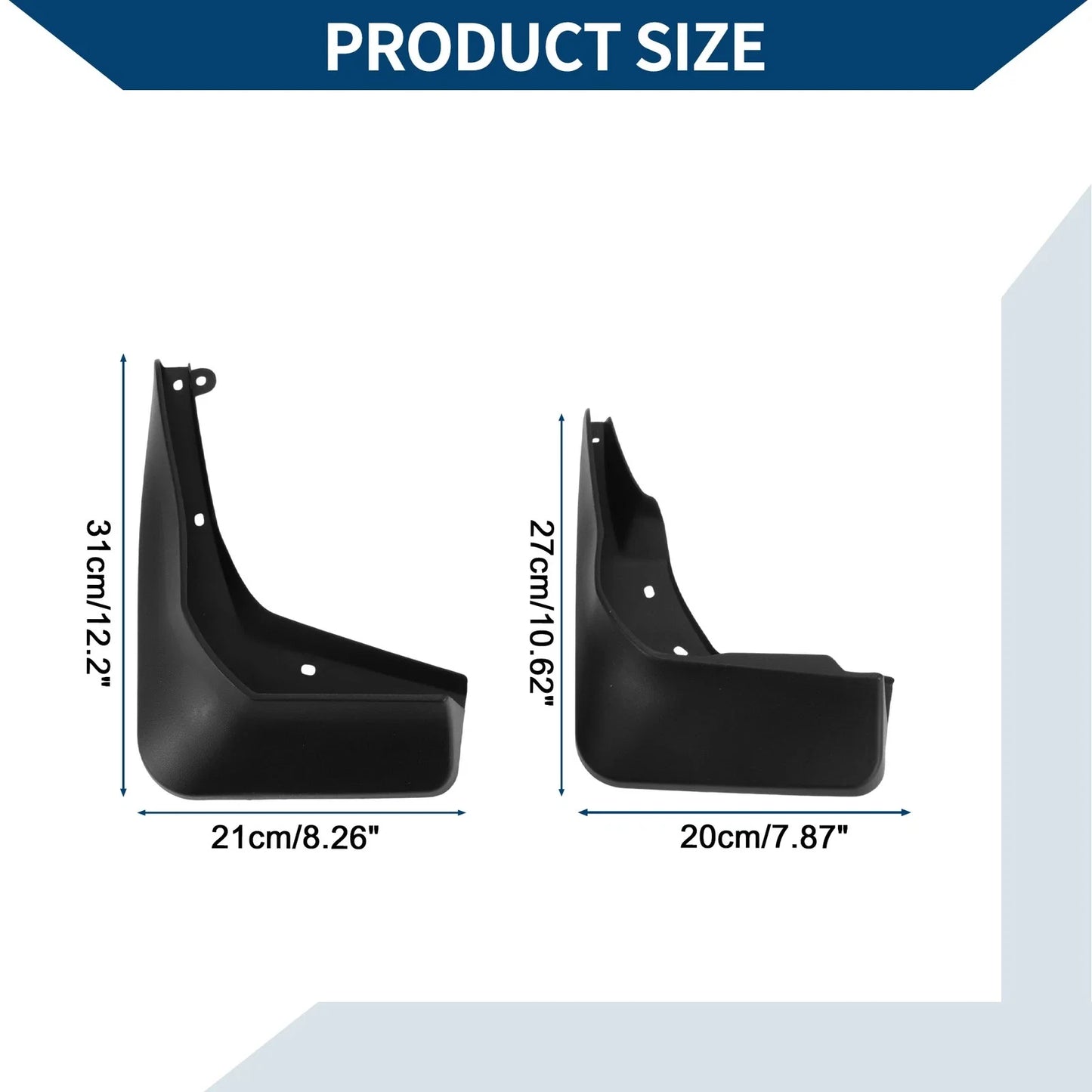 Mud Flaps Splash Guards Set for Mercedes-Benz GLA260 (2015-2019)