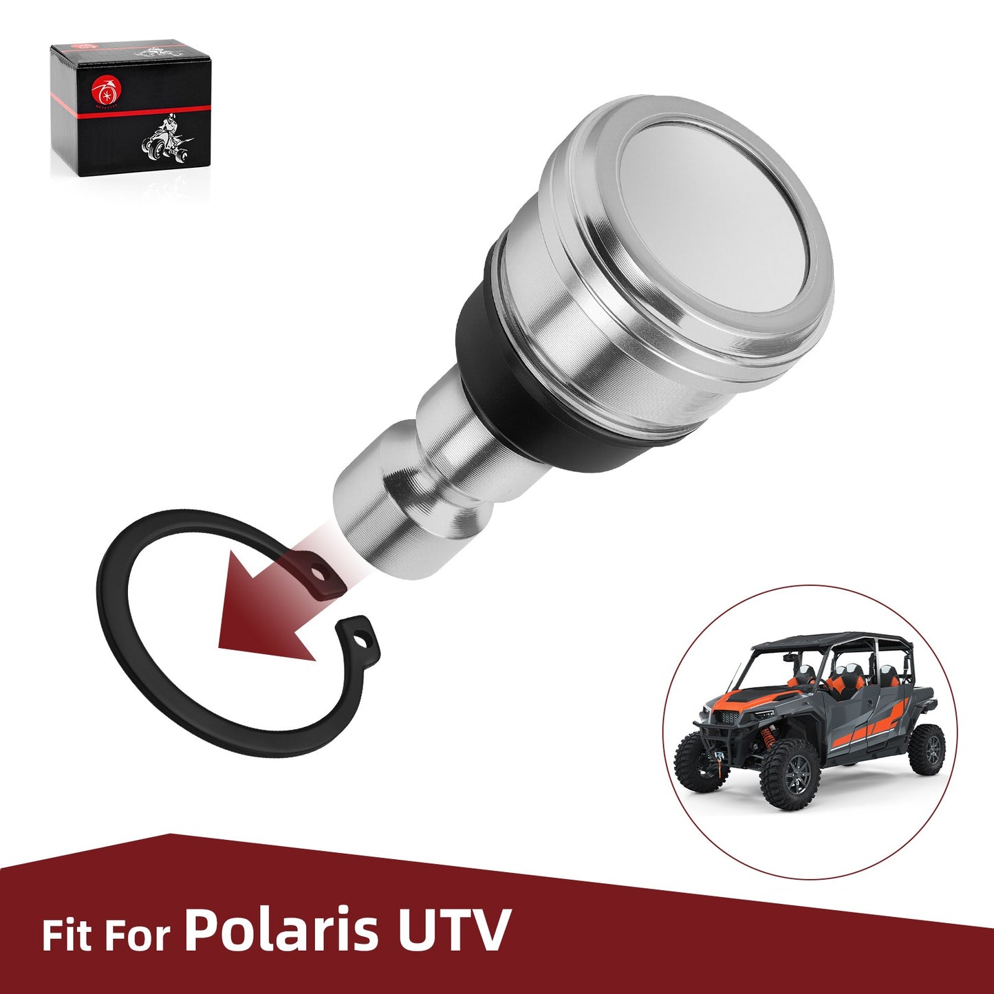 Set of 4 Upper and Lower Ball Joints for Polaris Ranger Crew 900 (2014–2019)