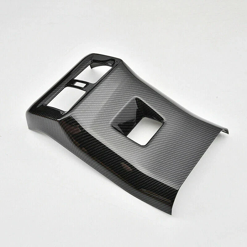 Carbon Fiber Rear Seat Air Vent Cover Trim Decor for Toyota RAV4 (2019–2023)